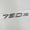 3D ABS Auto Kofferraum Wörter Buchstaben Logo Abzeichen Emblem Aufkleber für BMW 7er Serie 730e 740e 745e 750e 760e F01 F02 G11 G12 uw2