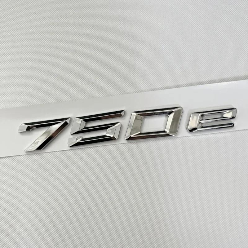 3D ABS Auto Kofferraum Wörter Buchstaben Logo Abzeichen Emblem Aufkleber für BMW 7er Serie 730e 740e 745e 750e 760e F01 F02 G11 G12 uw2