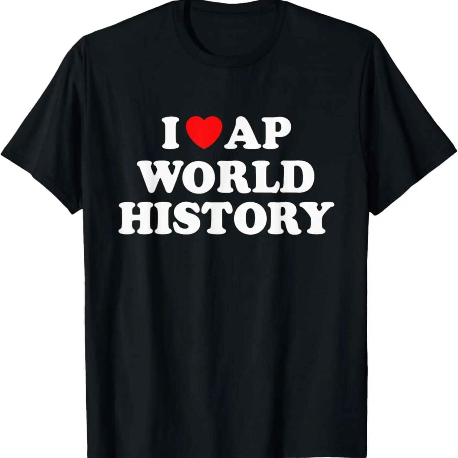 

Я Люблю AP World History Красное Сердце Забавный Ретро Дизайн Футболка S чёрный