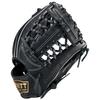 ZETT Youth Softball Glove with Ring Finger Ground Size BJG76264AZ Loop, Hero, All-Around, Black, Right-Handed Throw, M,