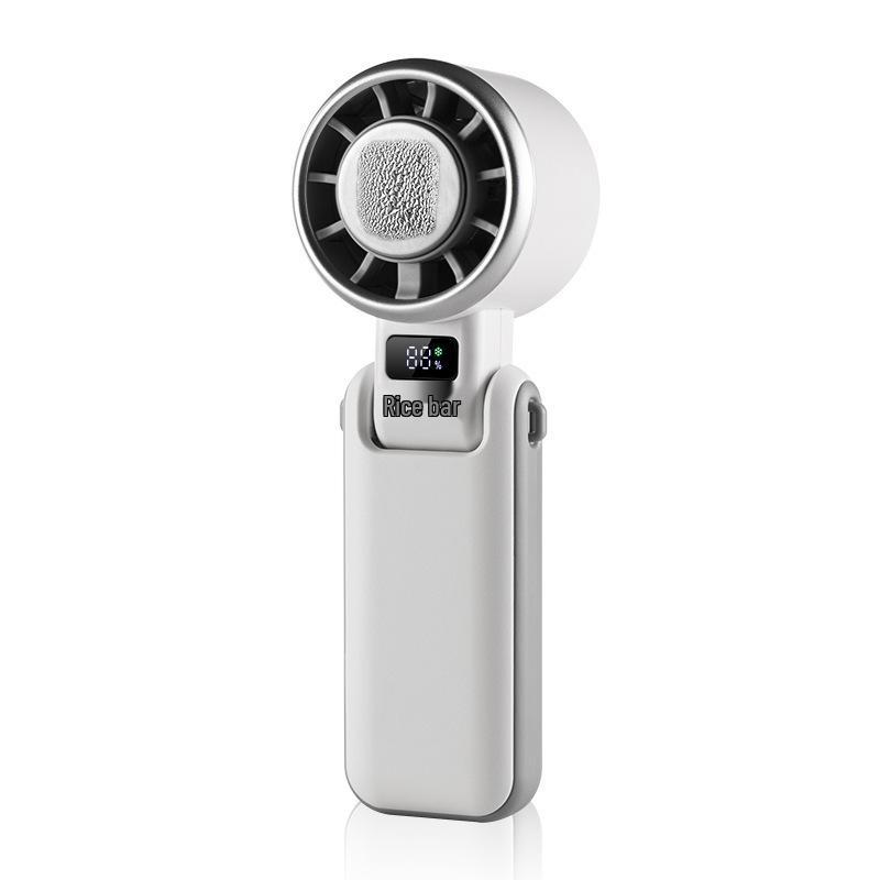 Portable High-Speed USB Rechargeable Neck Fan with Ice Pack and Folding Design Standard Size