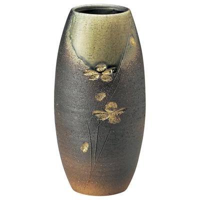 Vidro Kinsai Long Flower Vase (Shigaraki Ware) [14 X 14 X 29cm 1972g] [Vase] Restaurant, Inn, Japanese Tableware, Restaurant, Stylish Tableware,