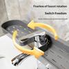 U Shaped Faucet Storage Organizer No Drill Wall Mounted Plastic Shelf for Home Kitchen Sink Bathroom Accessories Holder 1Pcs