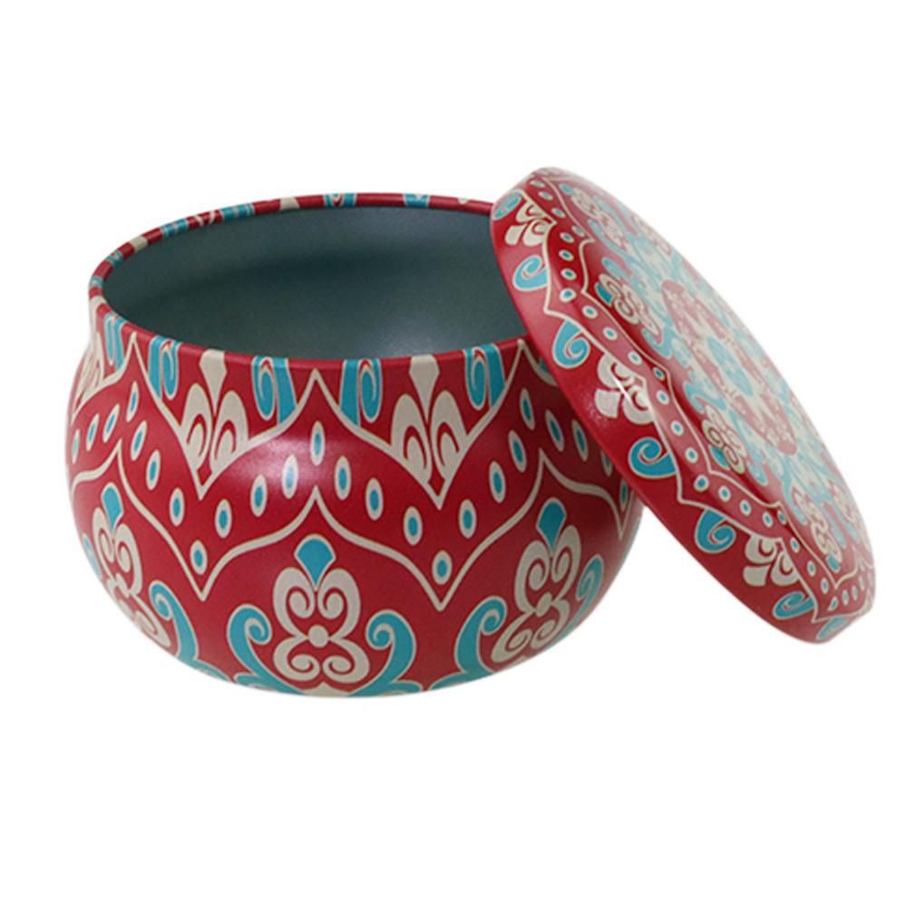 4.4oz Aroma Candle In Drum-shaped Tinplate Gift Jar