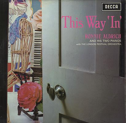 

LP Record RONNIE ALDRICH HIS TWO PIANOS TH This Way In LK4968 Decca 1968 UK Jazz Used