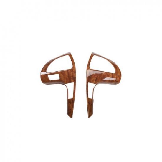 For Toyota Camry Brown Wood Cover Trim Sticke Car Front Steering Wheel 2007-2011