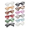 Dekoracyjne okulary dla lalek Śliczne przezroczyste okulary z tworzywa PETG dla lalek Akcesoria do modnej odzieży dla figurek BJD/Anime