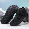 Non-slip snow boots men's winter thick-soled piled thickened warm cotton shoes new short Northeast cotton boots