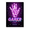 Neon Style Art Retro 80S Gaming Qoutes Posters On The Wall Gamer Gamepad Canvas Painting Boy Game Room Decoration