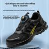 Men's Safety Shoes Steel Toe Men's Boots Anti-smash Anti-puncture Work Boot Working Footwears Slip-Resistant Boots Breatheable