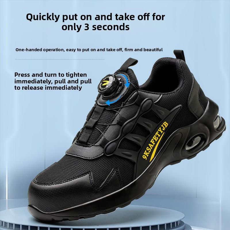 Men's Safety Shoes Steel Toe Men's Boots Anti-smash Anti-puncture Work Boot Working Footwears Slip-Resistant Boots Breatheable