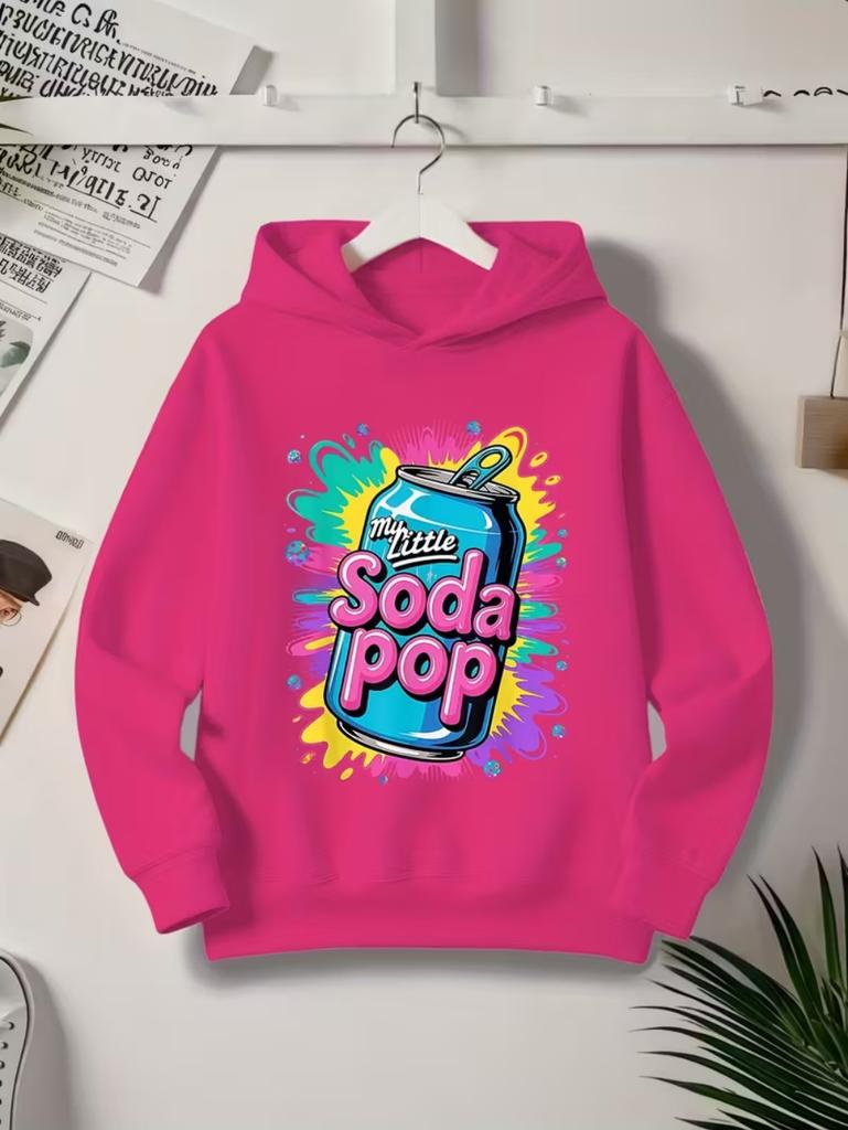 My Little Soda Pop Kinder Kapuzenpullover K-Pop Musik Koreanischer Anime Sweatshirt Hip Hop Jungen Kleidung Geschenk Süßer Spruch T-Shirt Locker Kinder Oberteil