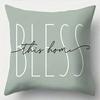 Home Decor Welcome Home And Bless This Home Pillows Pattern Cushion Cover Suitable For Sofa Bedroom Car Pillow Cover