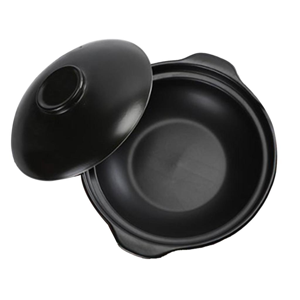 Multifunctional Casserole Pot with Lid Sizzling Hot Pot for Bibimbap and Soup Large Wide Mouth Heat