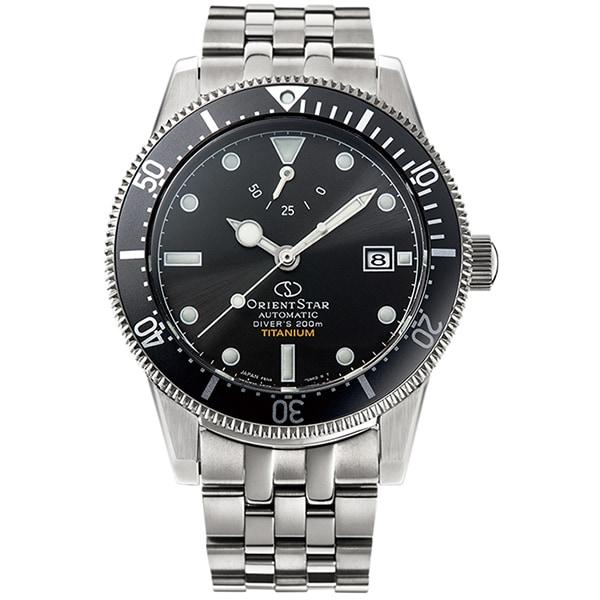 

ORIENT Men s RK-AU0701B (M42 Diver 1964 2nd Edition F6 Date 200m Titanium) Round Watch Silver
