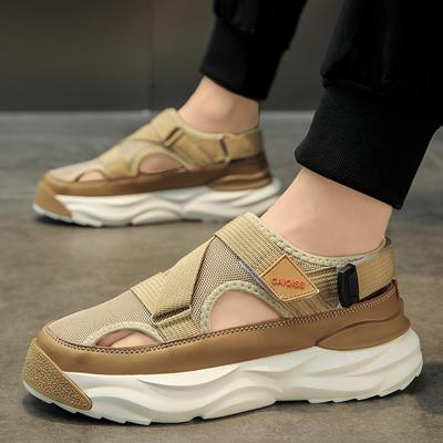 2024 Summer Men's Casual Sandals Fashion Hollow Out Breathable Shoes Flat Soft Bottom Sneakers Sandalias Hombre Size 36-45