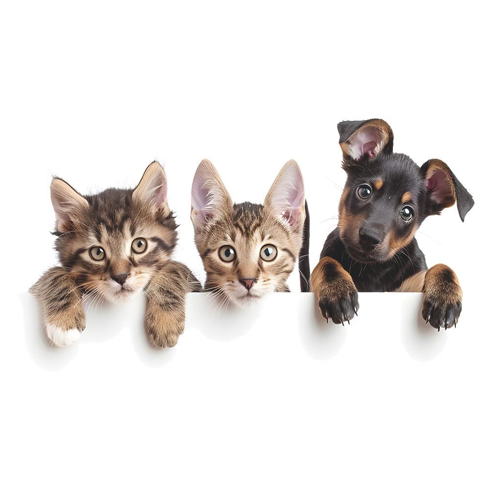 

Милая Глупая Щенячья Наклейка на Сиденье Унитаза Декор Ванной Игривая Съемная Водонепроницаемая Наклейка 17x29CM разноцветный