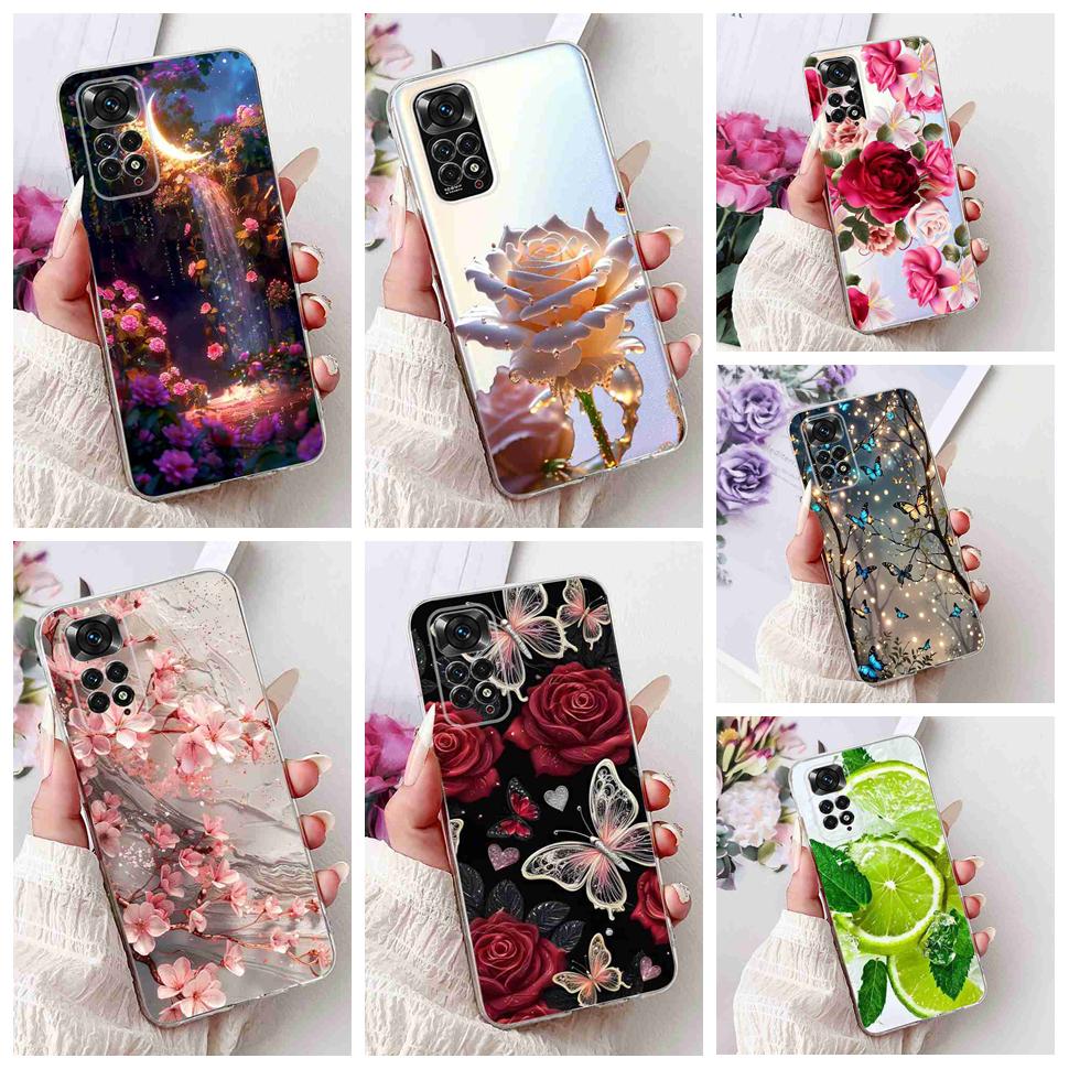 For Xiaomi Redmi Note 11 Pro 4G Case New Fashion Soft Silicone Phone Case For Redmi Note 11 11E Note11E Pro Cover Housing 6.67"