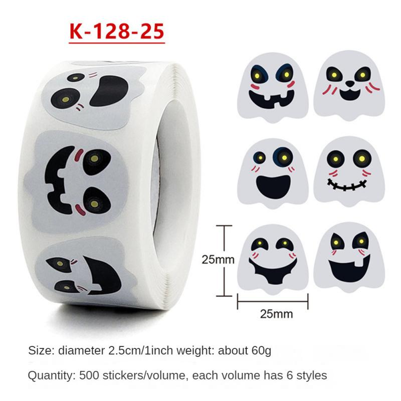 Ghost Sticker High Quality Spooky Pumpkin Carving Gift Wrap Stickers Unique Rich And Colorful Candy Halloween Stickers