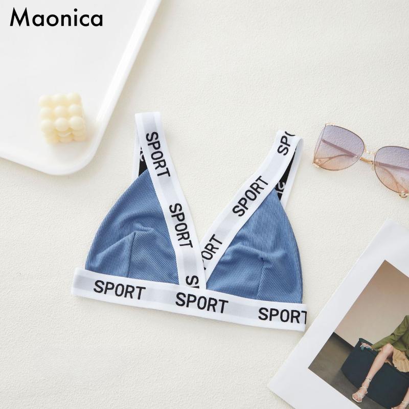 

Європейський стиль Весна та Літо Нижня білизна з нитками Ліф з трикутними чашками Топ-труба Жилет Спортивний бюстгальтер M синій