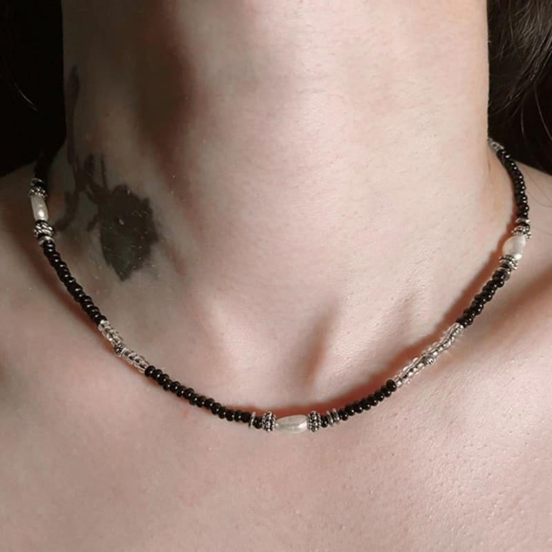 Bländande Klubb Svart Pärla Pärlhalsband