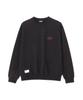 Schott CIRCLE ICON Crew Neck Sweatshirt, Men's, Size S, 010, Black, 782-4232020
