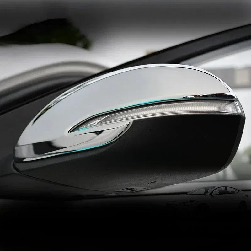 For Hyundai Elantra Avante AD 2016- I30 Accent Solaris ABS Chrom/ Carbon Rearview Side Mirror Cover Trim Wing Cap Frame