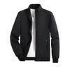 Men's Spring and Autumn Thin Casual Jacket Solid Color Stand Collar Cardigan Jacket Men's Outdoor Sports Casual Versatile Top