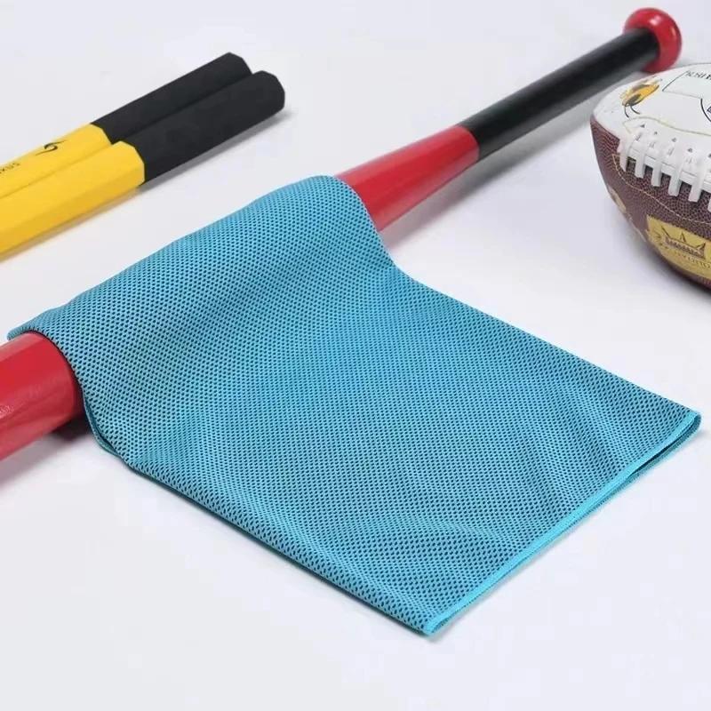 Outdoor Sport Ice Towel 30*80cm Portable Mini Polyester Fiber Cooling Towel Ride Fitness Sports Gym Running Quick Dry Cool Towel