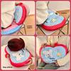 Cute Checkered Pattern Seat Cushion Cartoon Dopamine Puppy Waist Pad Soft Futon Cushion Home Use