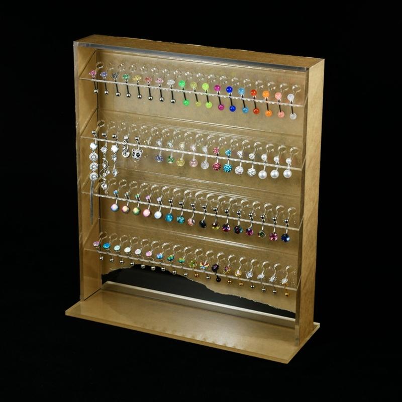 Acryl Transparent Schmuckständer Klar Mehrschichtige Ohrringe Halsketten Aufbewahrungspanel Zubehör Organizer