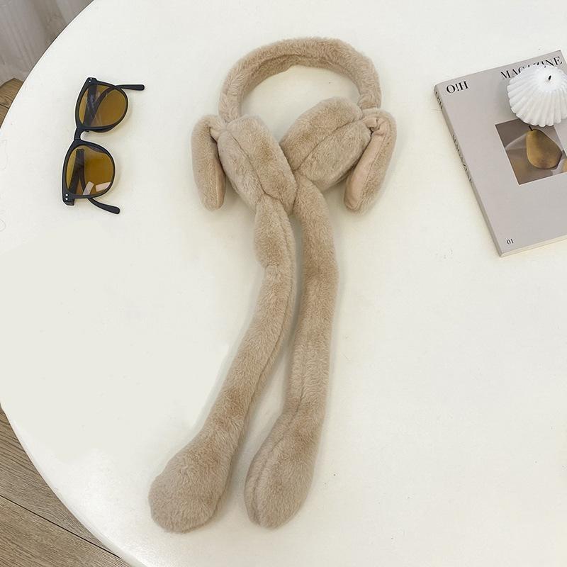 Douyin ears Warm rabbit earmuffs Moving bunny ears Earmuffs Internet celebrity ear bags Cute girl ear covers