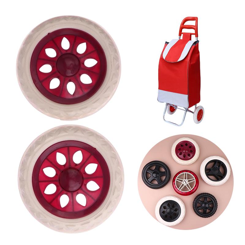 2 Stück Verschleißfeste Rutschfeste Einkaufswagen Reifenräder Ersatz Flexible Rollstuhlrolle Reise-Trolley-Rolle
