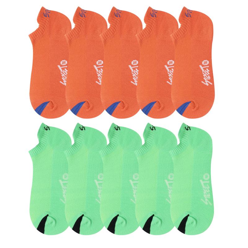 10 пар высококачественных женских носков до щиколотки, дышащие хлопковые низкие короткие повседневные спортивные противоизносные модные уличные нескользящие носки Four Seasons EUR38-43