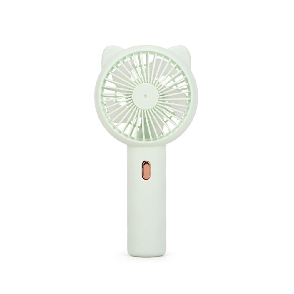 

Portable Mini Handheld Fan Battery-Powered High-Speed Small Electric Fan Quiet Operation Lightweight Cooling Fan Outdoor Use зелёный