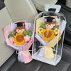Sonnenblumen-Abschlusssträuße, Muttertagsgeschenke, künstliche gehäkelte Blumensträuße, Abschlussgeschenke, Raumdekoration