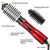 Replaceable Head 360 Rotating AirFlow Hot Air Brush Hair Straightener Curler Iron Volumizer Blowers Electric Hair Dryer Comb