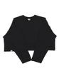 A NOTHING Vintage P. Dyeing Cut-Out Crop-Tee (Black)