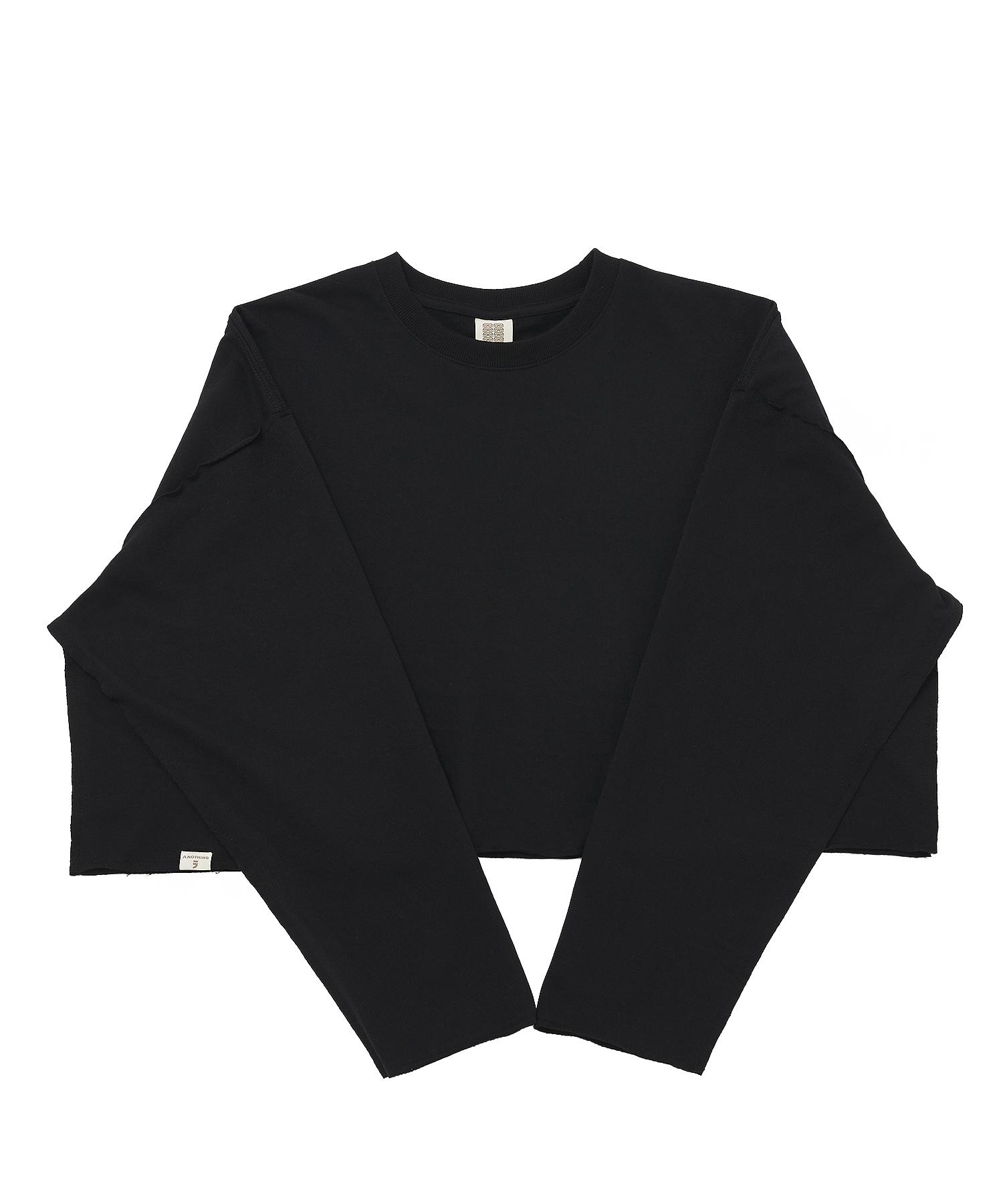 A Nothing Vintage P. Dyeing Cut-Out Crop-Tee (Black) M