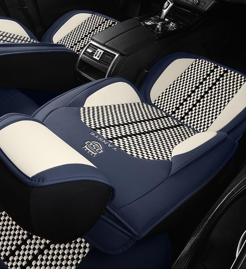 Ice Silk All-Season Car Seat Cushion - Universal Fit for Five-Seat Cars