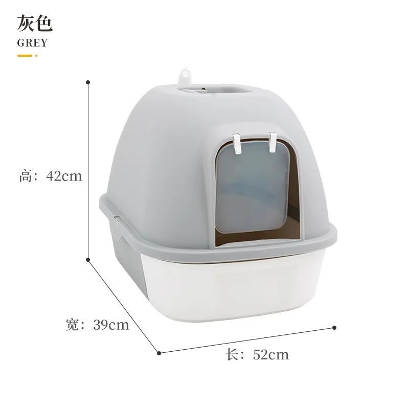 2025 New Pet Drawer Cat Litter Box Fully Enclosed Toilet with Shovel Cat Box Litter Box Furniture