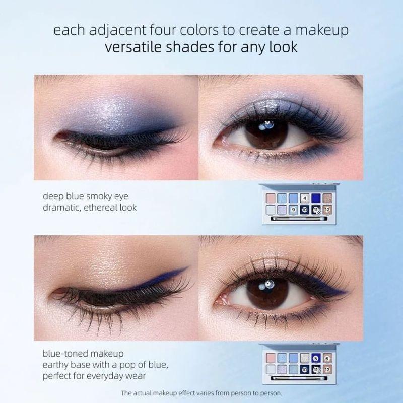 PERFECT DIARY - Butterfly & Snow Leopard 12 Color Eyeshadow Palette