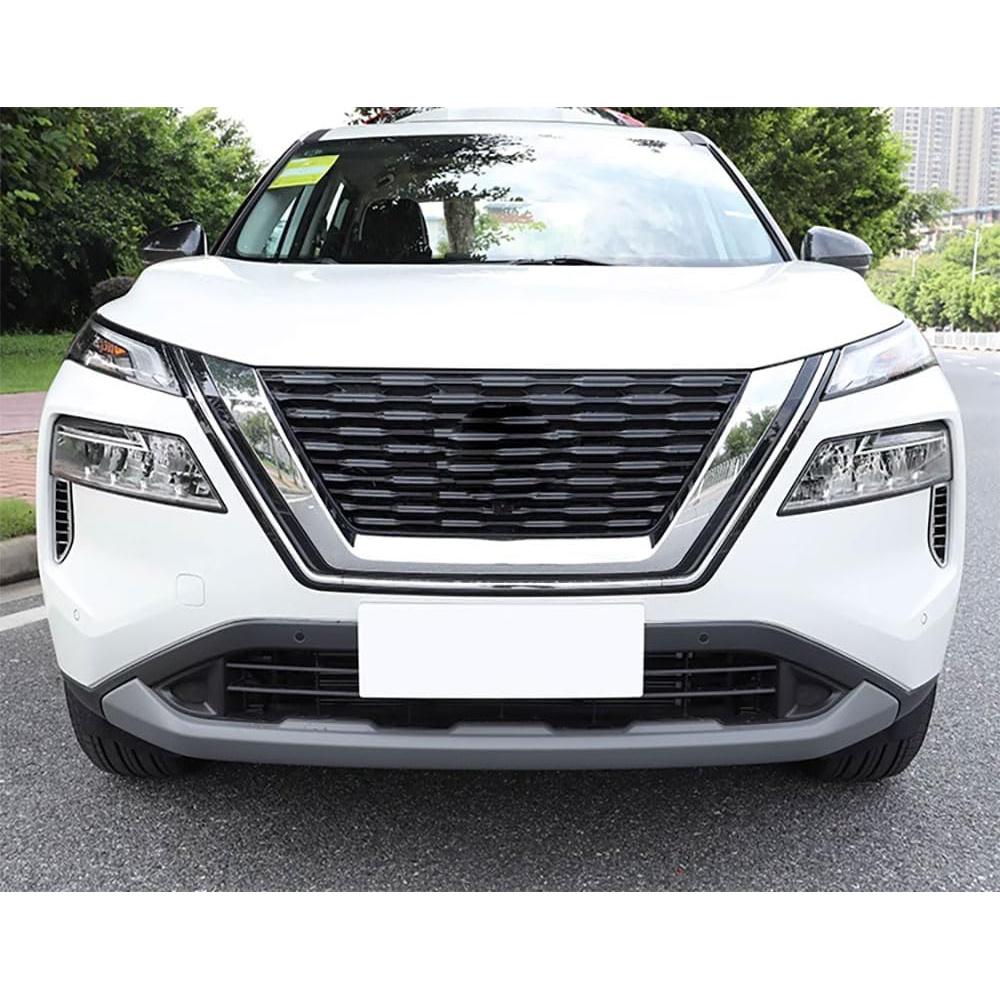 2x Chrome Headlight Front Bumper Covers For Nissan Rogue 2021-2023 Replacement