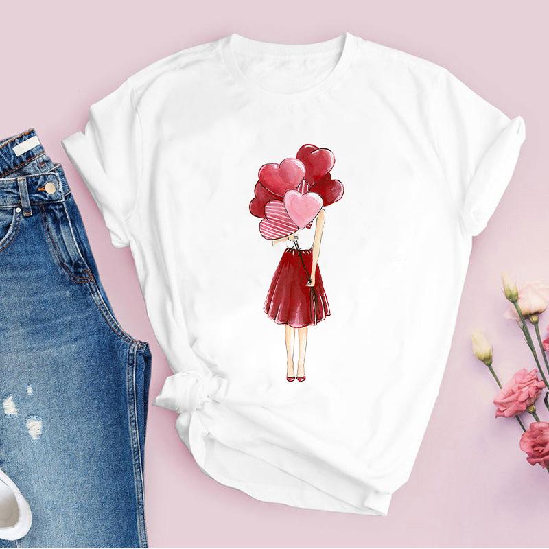 Fashion 2025 Women T-Shirt Pink Beautiful Butterfly Graphic Print Female T Shirt Casual Harajuku Short Sleeve Kawaii Ladies Tops