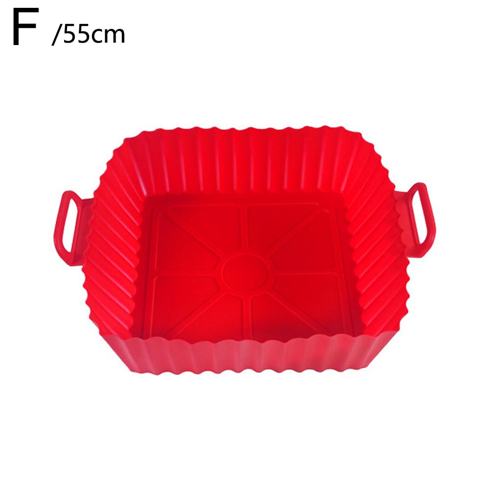 Reusable Silicone Basket Airfryer Baking Tray Silicone Mold for AirFryer Pizza Fried Chicken Basket Air Fryer Liners Accessories