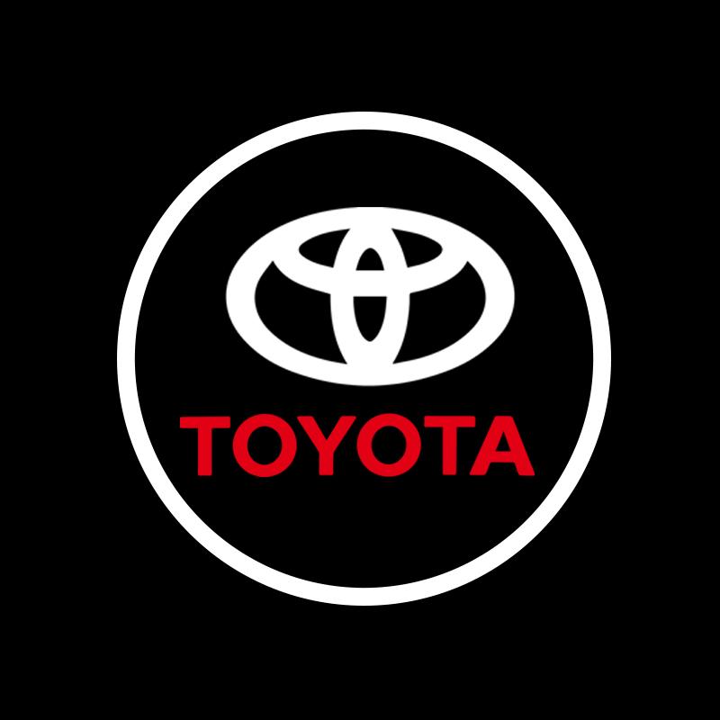 

2Pcs LED Car Door Welcome Light For Toyota Corolla Yaris Aygo Prius Camry Avensis TRD 4Runner Rav4 GR CHR Crown AVALON Alphard