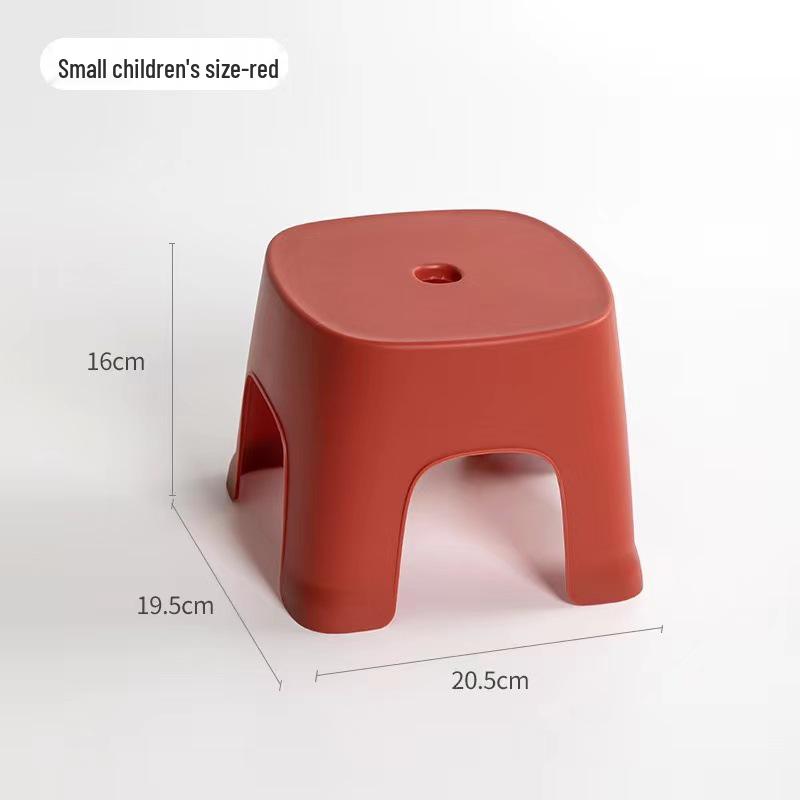 Thickened Non-slip Plastic Footrest Stool for Kids and Adults - Ideal for Bathrooms and Entryways