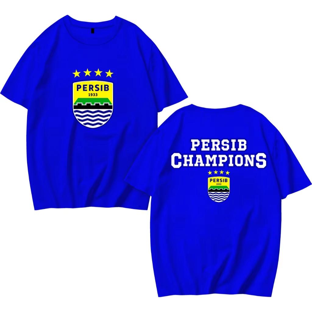 2026 Persib Bandung Champion T-shirt Men Women Summer Cotton Clothing Fashion Round Neck Short Sleeve Casual Clothing