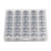 Multiple Color Threads 25X Plastic Bobbin Metal Sewing Spool Set Ideal for Embroidery and Sewing Machines DIY Sewing Projects