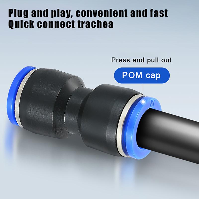 10 Stück Pu Pe Pv Pneumatikverschraubungen Pk Pza Py Rohrverbinder Hvff Sa Pm Schlauch 8mm 12mm Luftschlauch Schnellverschluss-Fitting